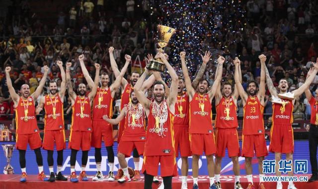 篮球世界杯决赛西班牙队夺冠