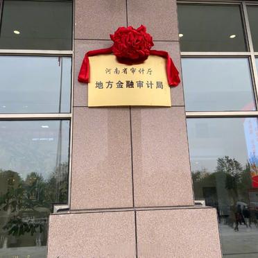 河南省审计厅地方金融审计局揭牌仪式在郑州举行